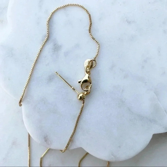 GOLD Cross Necklace for woman | Dainty Cross Necklace | CZ Pendant Cross Pendant - Picture 3 of 5